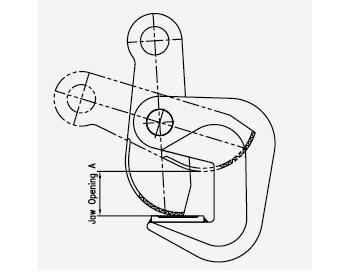Varied Specifications Alloy Steel Lifting Clamp DHQ Series Steel Hanging Clamp