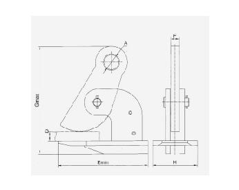 Varied Specifications Alloy Steel Lifting Clamp DHQ Series Steel Hanging Clamp