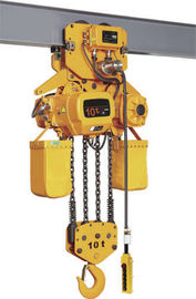 10 T Electric Chain Fall HSZ Type Construction With Travel Trolley